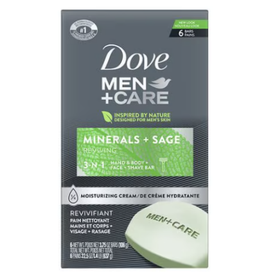 Dove Men+Care Bar Soap only $2.99 each at Walgreens!